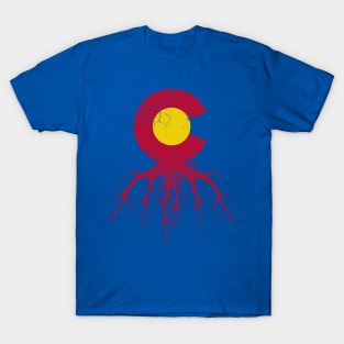 Colorado Roots Flag Home Love Family T-Shirt